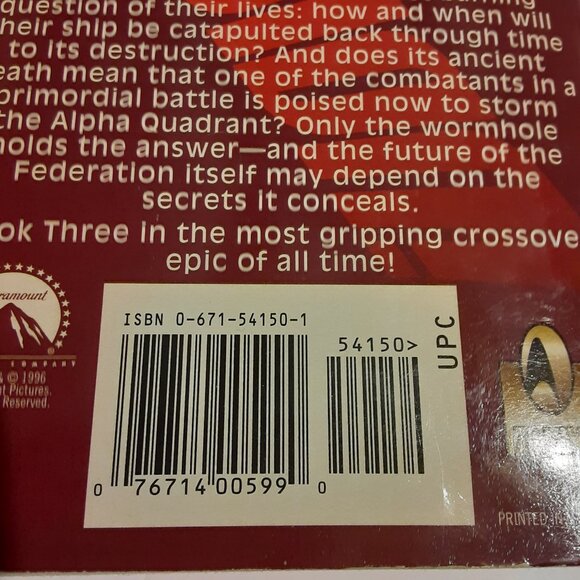 Star Trek Deep Space Nine VTG 90's & 2001 Paperback Books - Picture 4 of 6